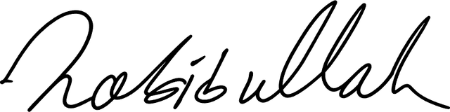 Habibullah, signature