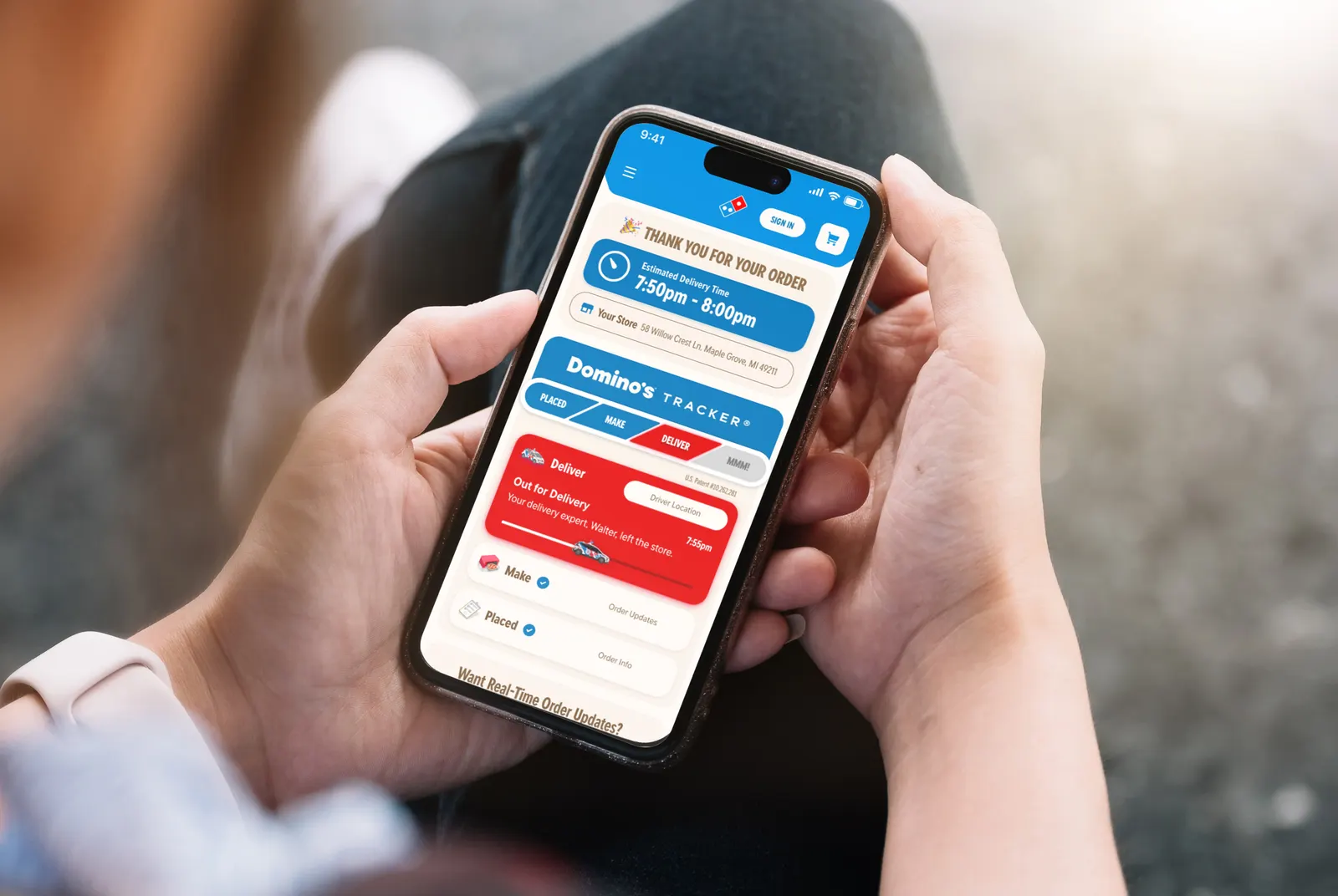 Domino's Tracker: The pizza is no faster. But the wait is split into stages you can watch, from the kitchen to your door, so it feels shorter and more trustworthy.